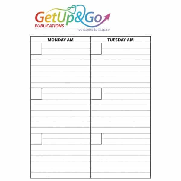 Weekly Planner Get Up and Go