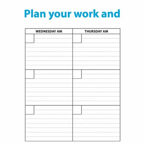 Weekly Planner Get Up and Go