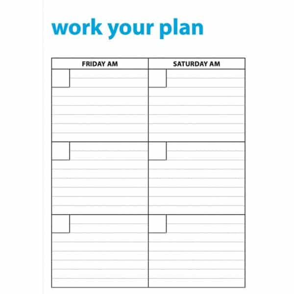 Weekly Planner Get Up and Go