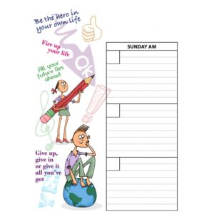 Weekly Planner Teen Diary Theme