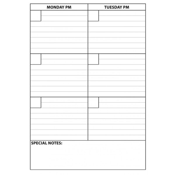 Weekly Planner Get Up and Go