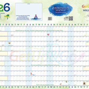 Wall Planner for 2026 – A1 Illustrated Print – Full Year View