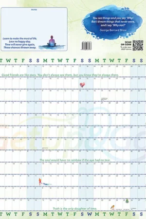 Wall Planner for 2026 – A1 Illustrated Print – Full Year View