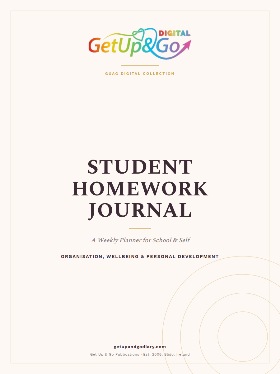 Student Homework Journal — Undated (Printable & Fillable PDF)